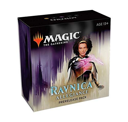 41P9OcHw7LL Magic The Gathering: Ravnica Allegiance Prerelease Pack Orzhov (Pre-Pelease Promo + 6 Boosters + d20 Spindown Counter) Kit - Image 1