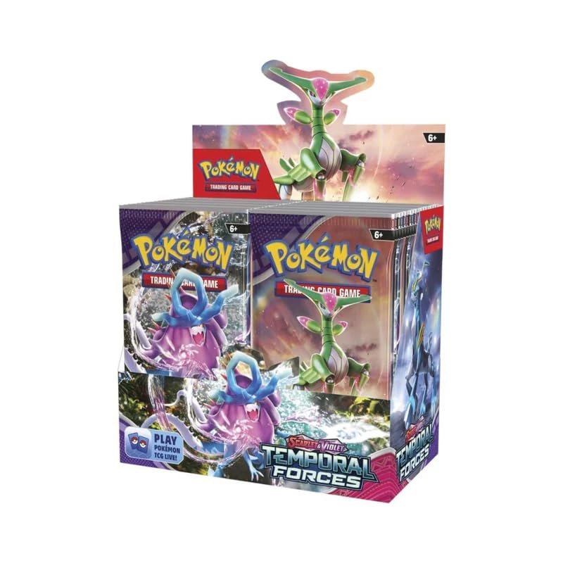 51SY3tx0yUL Pokemon TCG: Scarlet and Violet - Temporal Forces Booster Display Box - 36 Packs - Image 1