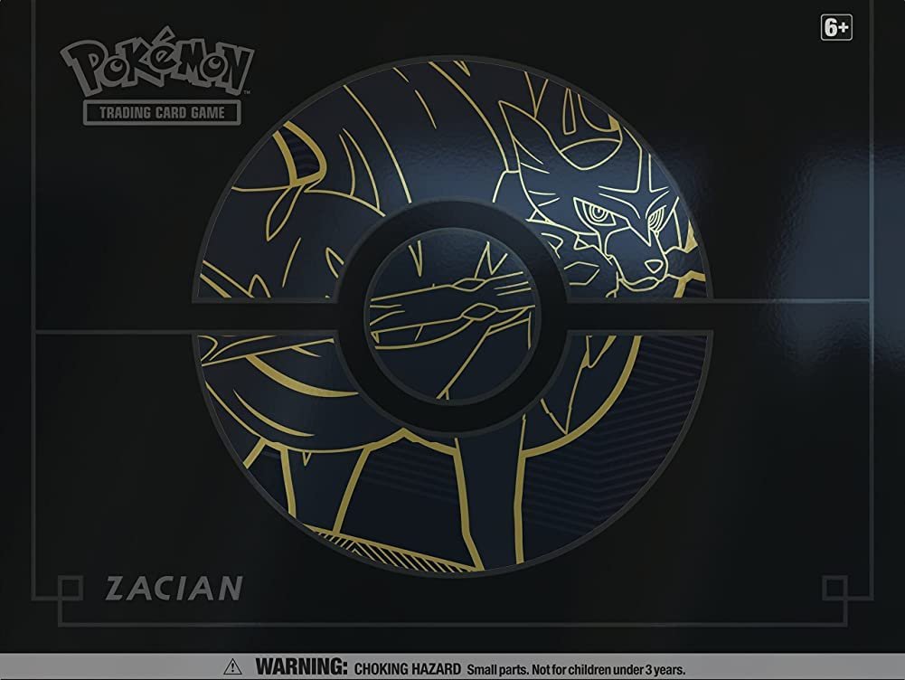 Pokemon POK82743 Pokemon TCG: Sword & Shield Elite Trainer Box Plus Zacian/Zamazenta (one at Random), Mixed Colours