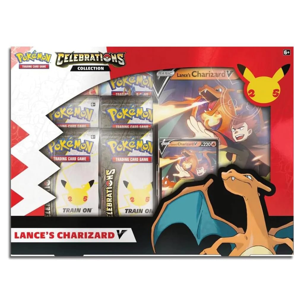 61-FwXK7LsL Pokémon TCG: Celebrations Charizard V Collections Booster Box - Image 1
