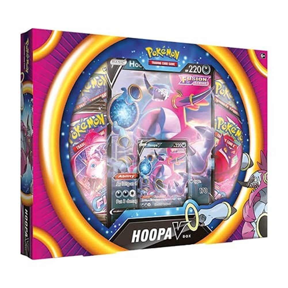 Pokemon | Hoopa V Box | Card Game | Ages 6+ | 2 Players | 10+ Minutes Playing Time