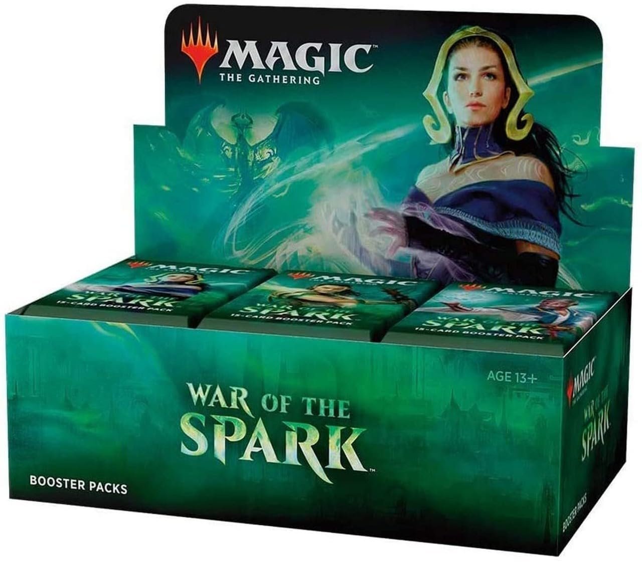 61MamYSFudL Magic: The Gathering War of The Spark Japanese Booster Box | 36 Booster Packs | Planeswalker in Every Pack - Image 1