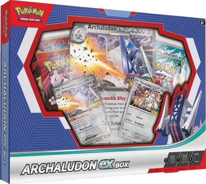 61OX-YtyhFL Pokemon TCG: Archaludon ex Box - 4 Packs, Promos - Image 1