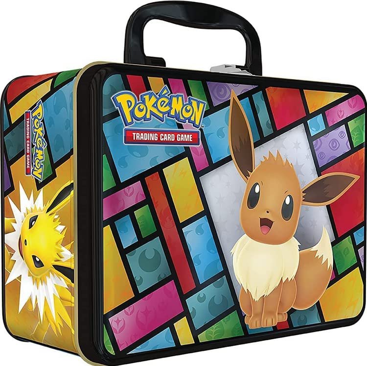 61clU7zjEML Pokemon TCG: Eevee Collector Chest 2021-3 Promo Cards and 5 Booster Packs - Image 1