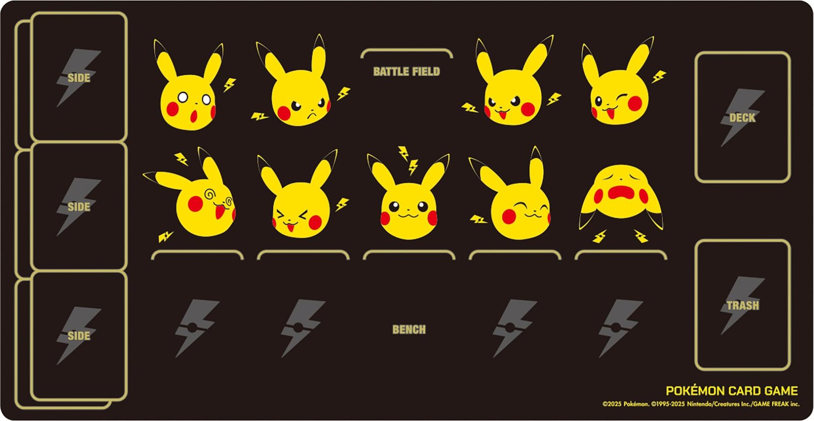 Pokemon Card Game Rubber Playmat Pikachu & Thunder