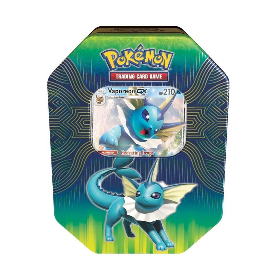 Pokemon TCG: Elemental Power Tin - Vaporeon GX