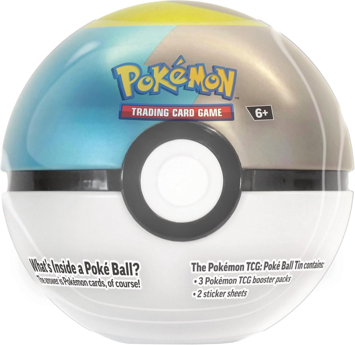 61mL4UsGtNL Pokemon TCG Trading Card Game Moon Ball Poke Ball Tin Contains 3 Booster Packs Plus 2 Sticker Sheets - Image 1
