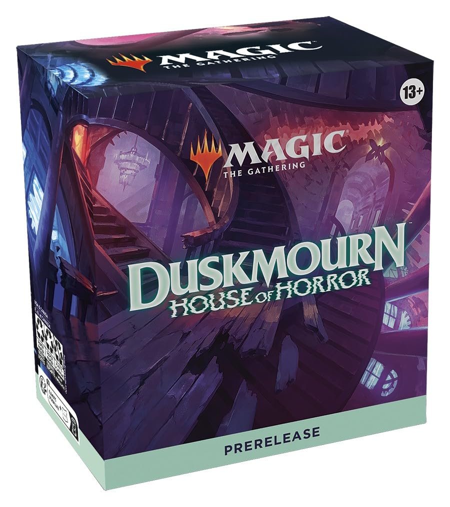 61pU5YtPJ1L MAGIC THE GATHERING: Duskmourn: House of Horror: PRERELEASE KIT - 6 Play Packs, Dice, Promos - Image 1