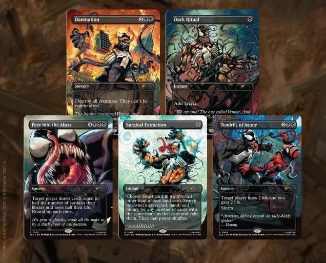 61rEQ6cNzuL Magic: The Gathering Secret Lair x Marvel's Spider-Man: Venom Unleashed (Colors) (Non-Foil) - Image 1