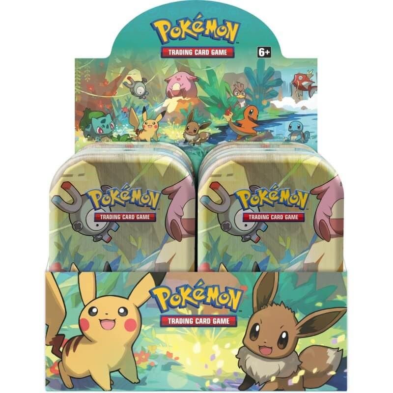 61uLzwmZppL Pokemon TCG: Kanto Friends Mini Tin Display Box (10 Tins) - Image 1