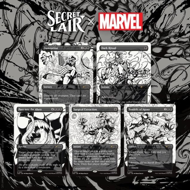 Magic: The Gathering Secret Lair x Marvel’s Spider-Man – Venom Unleashed (Non-Foil)