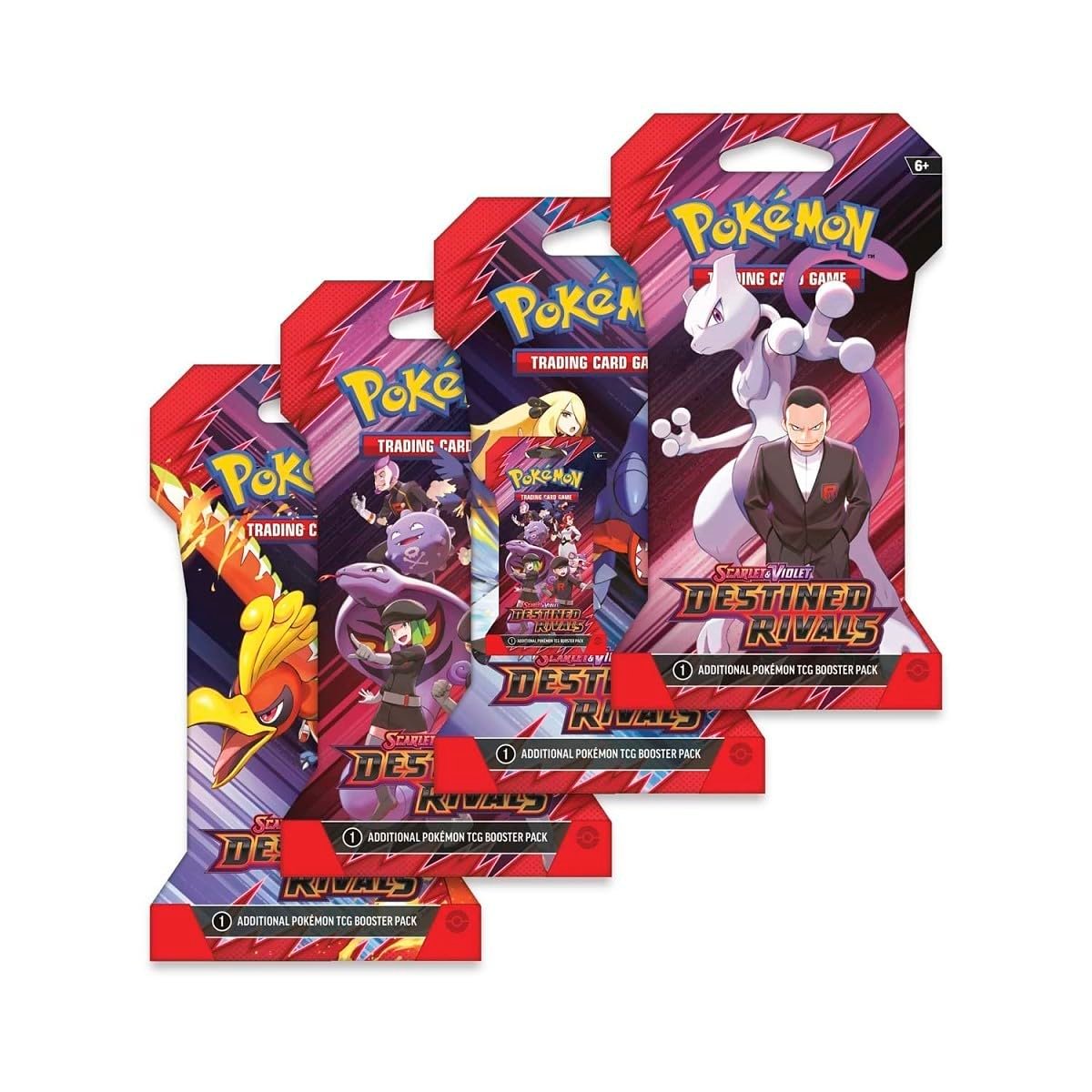 715Cu9wmd4L Pokemon TCG - Scarlet & Violet: Destined Rivals - 8 Booster Pack Lot - 80 Cards - Image 1