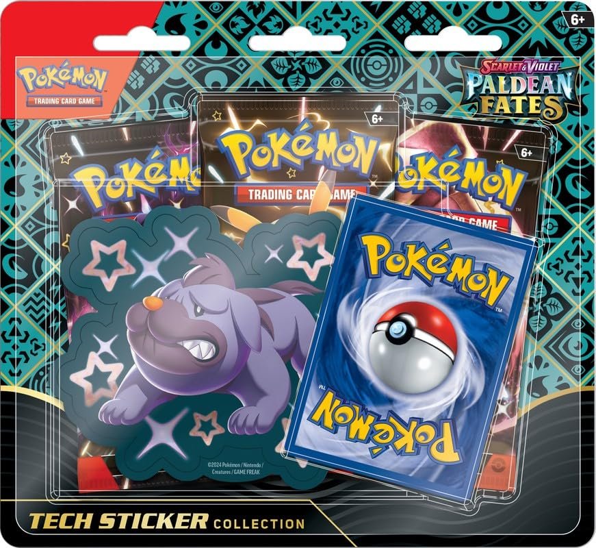 Pokémon TCG Scarlet & Violet Paldean Fates Tech Sticker Collection – Shiny Maschiff