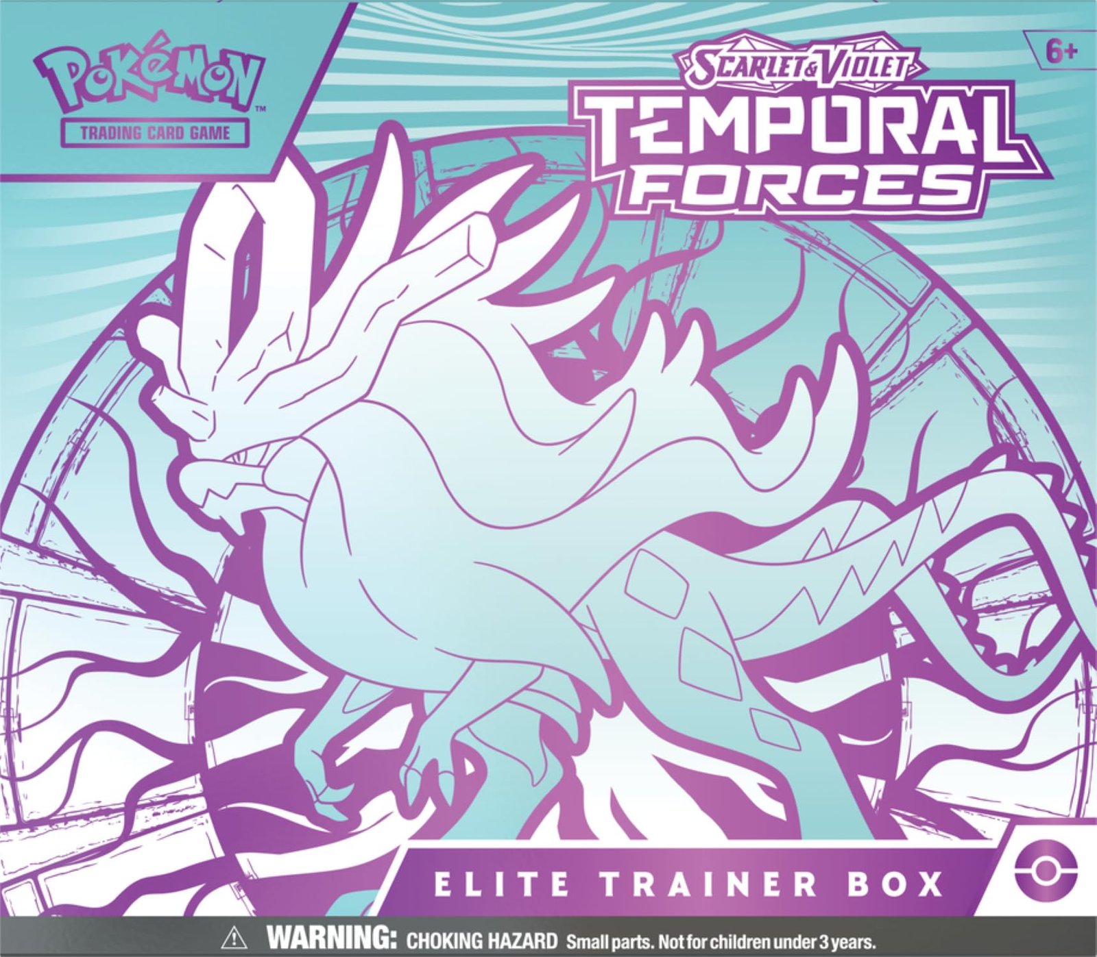 Pokemon TCG: SV5 Temporal Forces Elite Trainer Box - Walking Wake