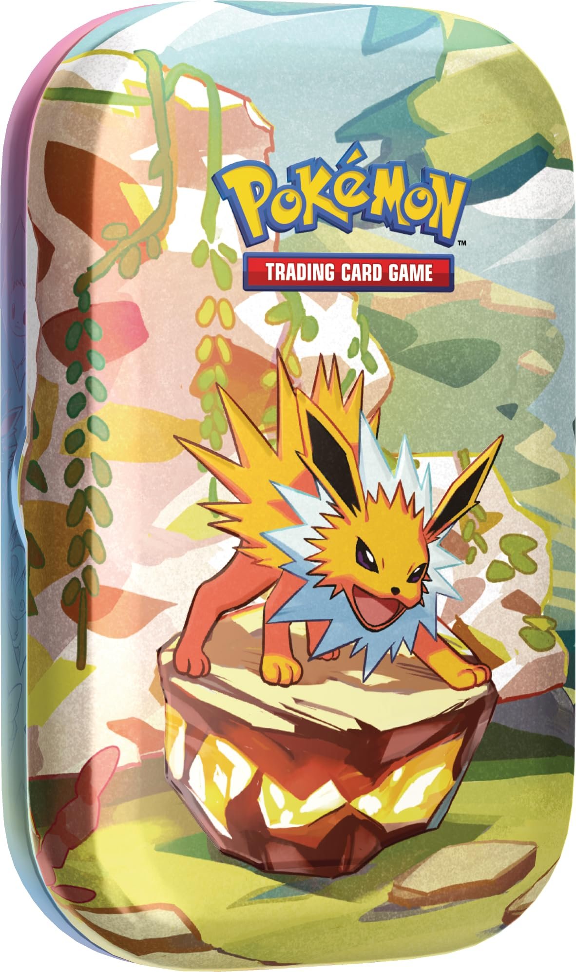 Pokemon TCG: Scarlet & Violet —Prismatic Evolutions Mini Tin - Jolteon (2 Booster Packs & 1 Coin)