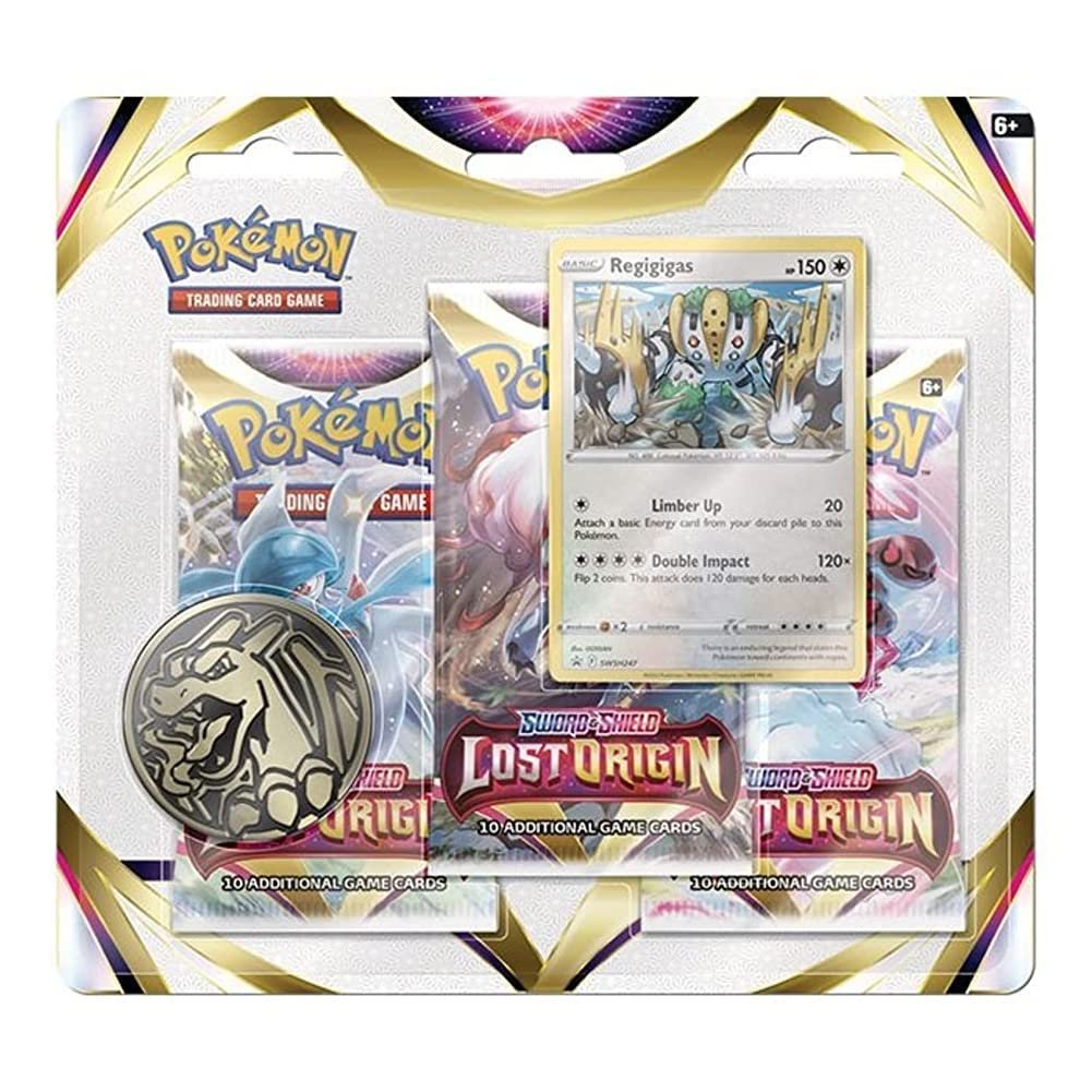 Pokemon TCG: 3 Pack Blister - Sword and Shield Lost Origin (Random Promo)