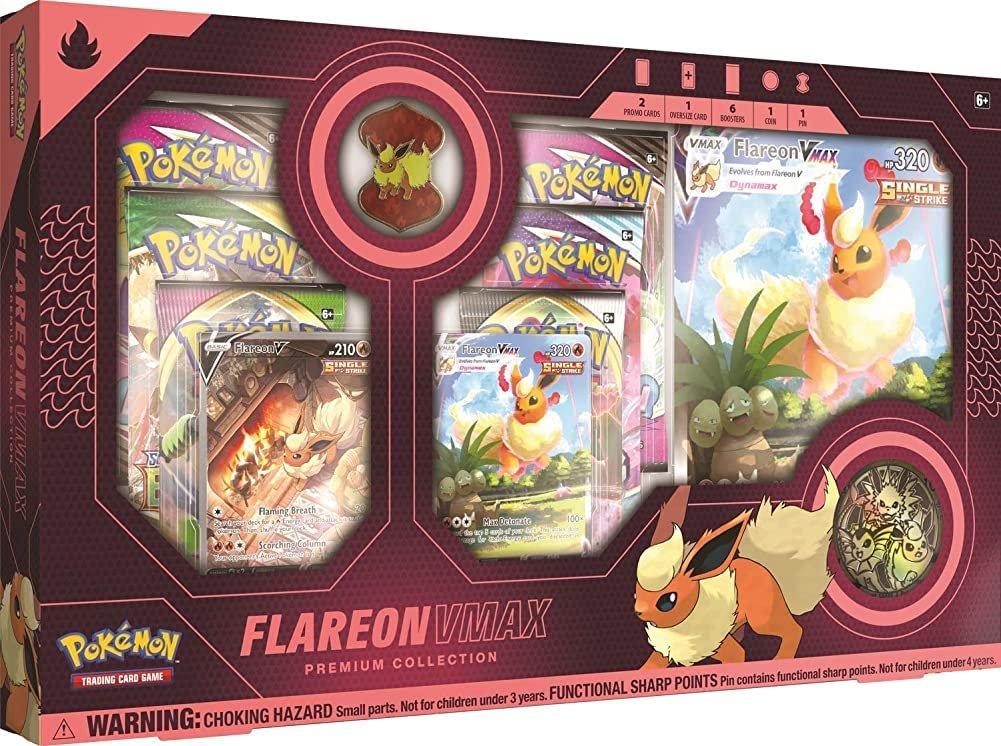 71WA06wt9qL Pokemon Cards: Flareon VMAX Premium Collection Box - Image 1