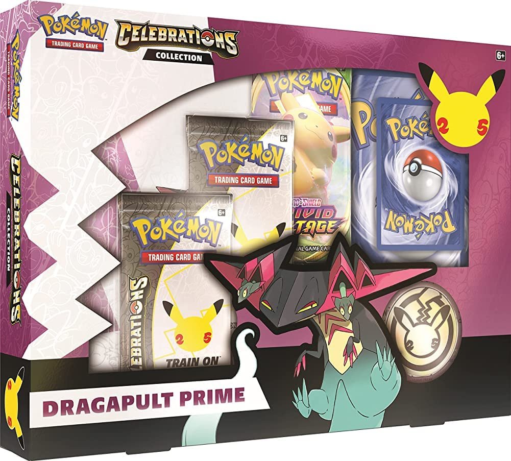 71_J7LqrciL Pokémon | Celebrations Collection Dragapult Prime | Card Game | Ages 6+ | 2 Players | 10+ Minutes Playing Time - Image 1