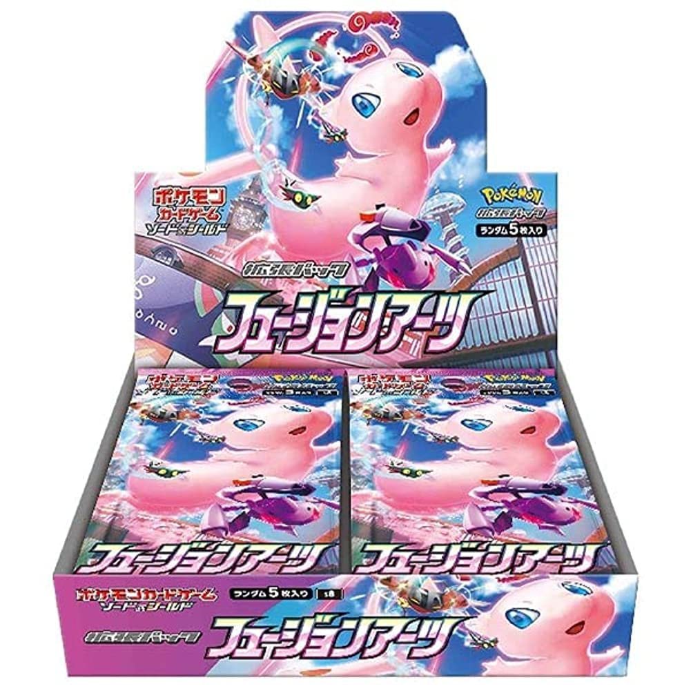 71uTeVJZwvL Pokemon TCG Fusion Arts Japanese Booster Box Sword & Shield Expansion Pack 30 Packs (1 Pack 5 Cards) - Image 1