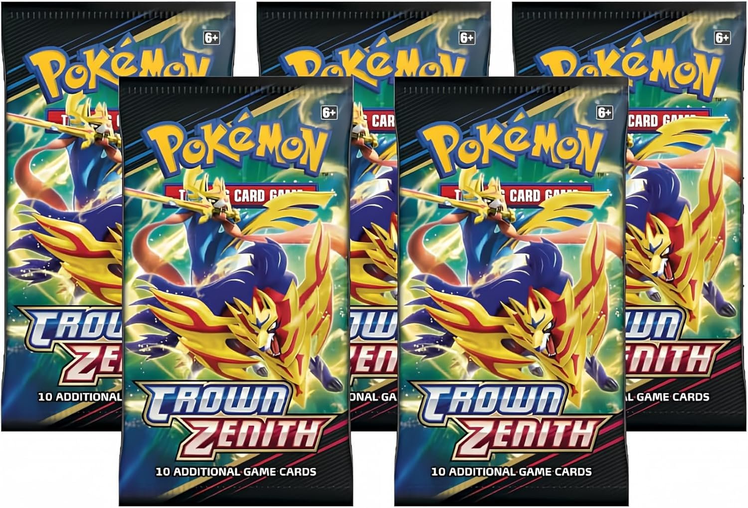 814vn7P0CeL Pokemon Sword & Shield Crown Zenith | 5 Booster Packs - Image 1