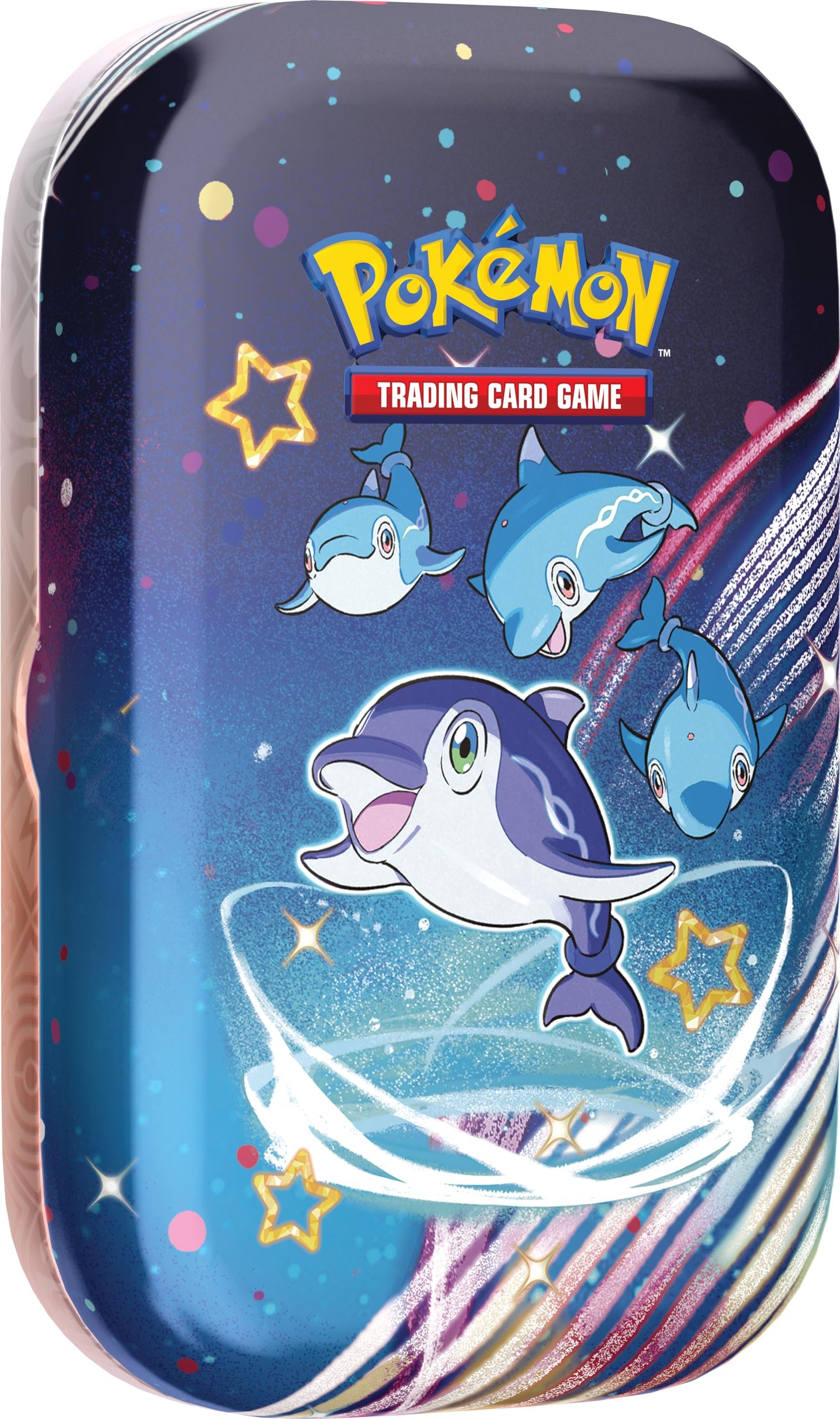 81DO8kuQYtL Pokémon TCG: Scarlet & Violet—Paldean Fates Mini Tin – Finizen (2 Booster Packs, 1 Sticker & 1 Art Card) - Image 1