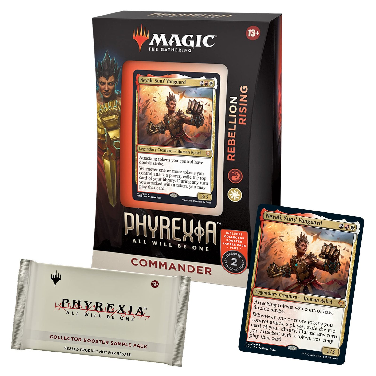 81G3QTC9BTL Magic: The Gathering Phyrexia: All Will Be One Commander Deck 2 + Collector Booster Sample Pack - Image 1