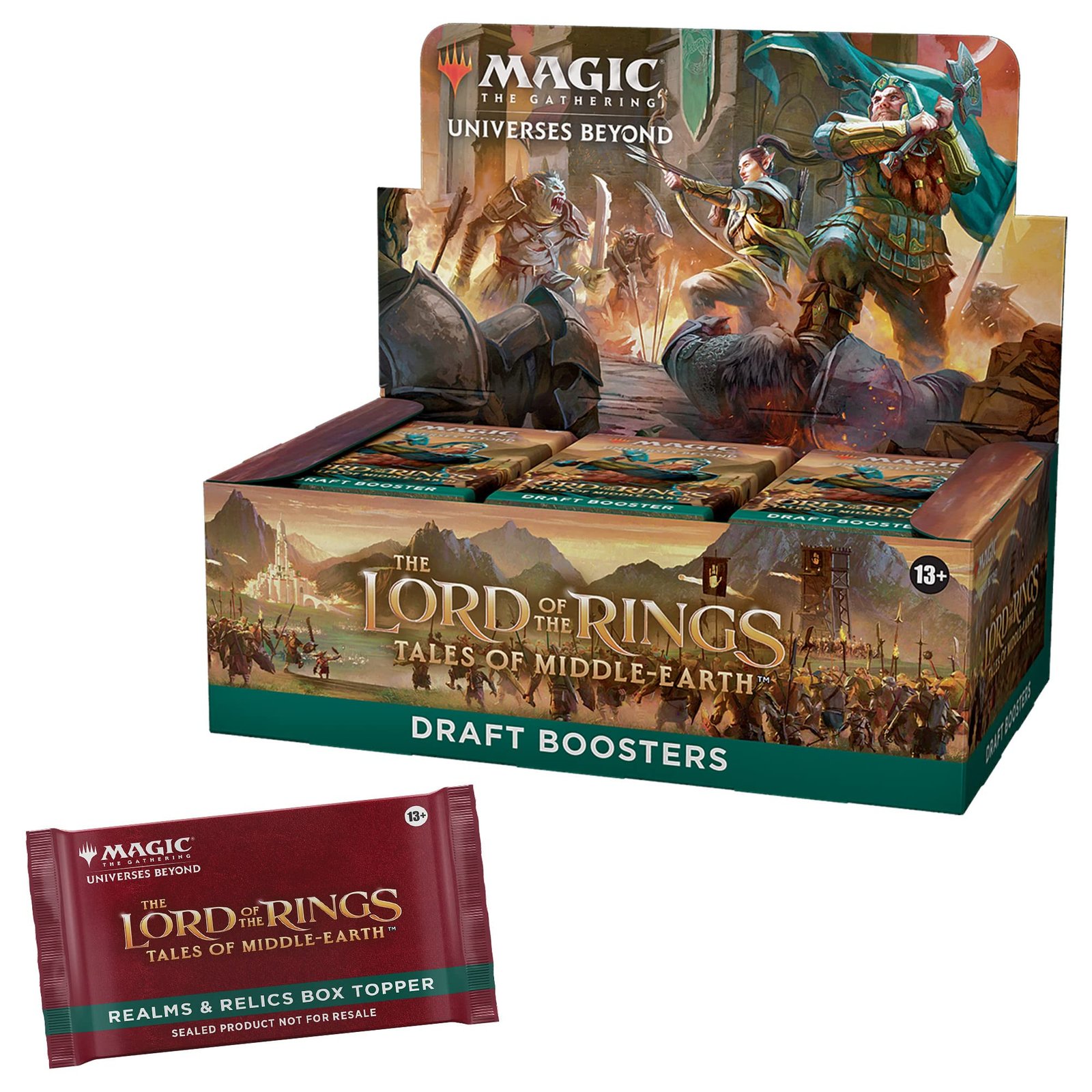 81WHopyEV2L Magic: The Gathering The Lord of The Rings: Tales of Middle-Earth Draft Booster Box - 36 Packs + 1 Box Topper Card - Image 1