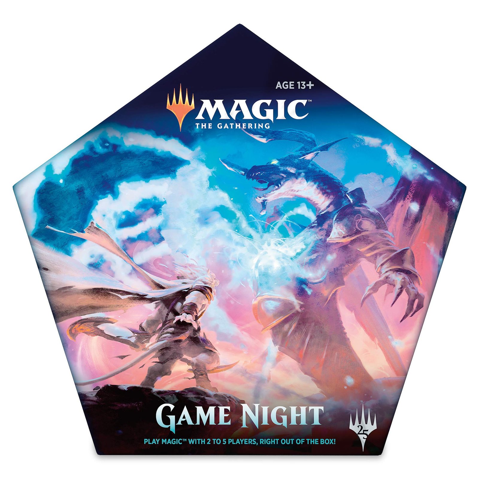 81dMXYPSBOL Magic: The Gathering Magic Game Night | Card Game for 2-5 Players | 5 Decks | 5 Dice | Accessories - Image 1