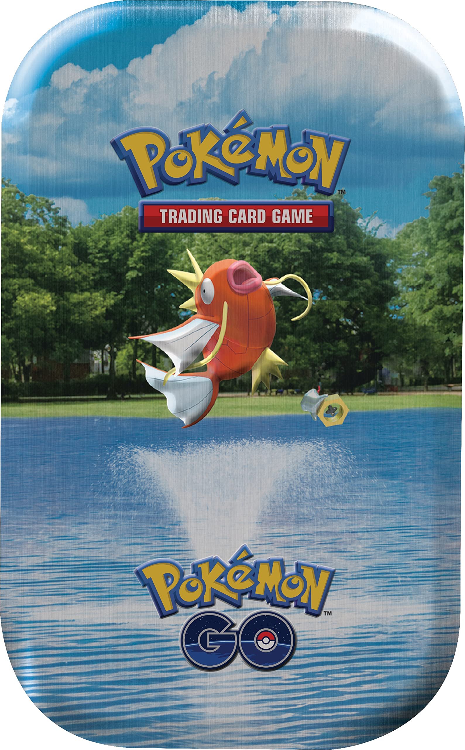 81q6QKefYVL Pokémon TCG: GO Mini Tin - Magikarp (2 Booster Packs & 1 Art Card) - Image 1