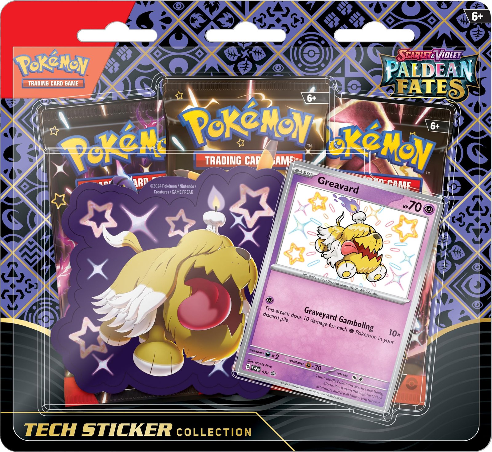 Pokemon: Scarlet & Violet: Paldean Fates Tech Sticker Collection (Random)