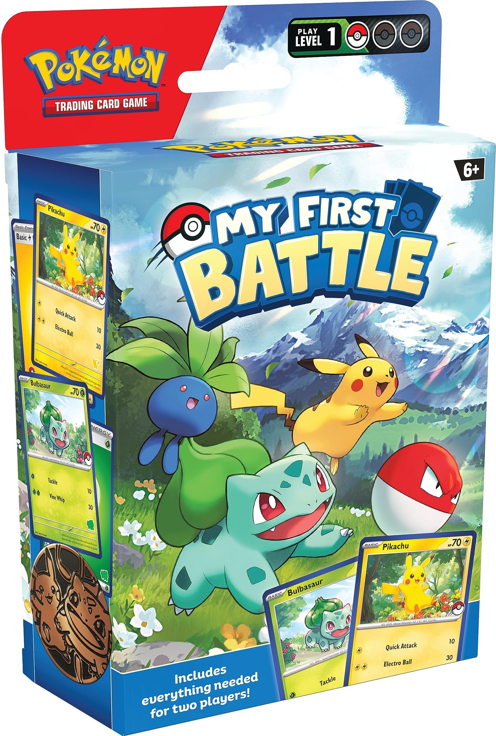 Pokémon TCG: My First Battle—Pikachu and Bulbasaur (2 Ready-to-Play mini Decks & Accessories)