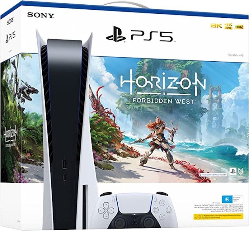 Sony-PlayStation-5-PS5-Blu-ray-Horizon-Forbidden-West-Console-Bundle-AUS-Plug-9418894 Sony PlayStation 5 PS5 Blu-ray Horizon Forbidden West Console Bundle (AUS) Plug) 9418894