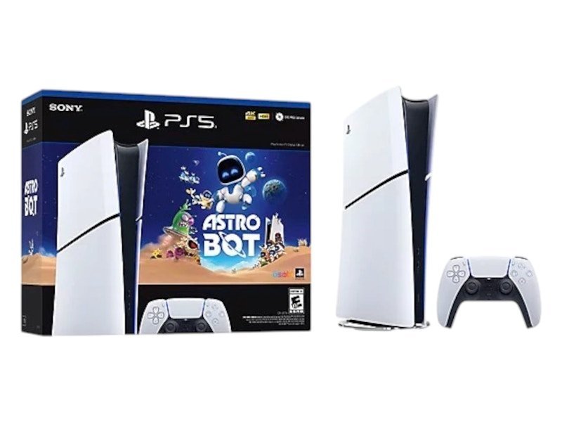 Sony PlayStation 5 PS5 Digital Astro Bot Slim Console Bundle (UK Plug)