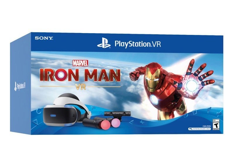 Sony PlayStation Interactive Entertainment Marvel's Iron Man Digital Game Voucher VR Headset Bundle