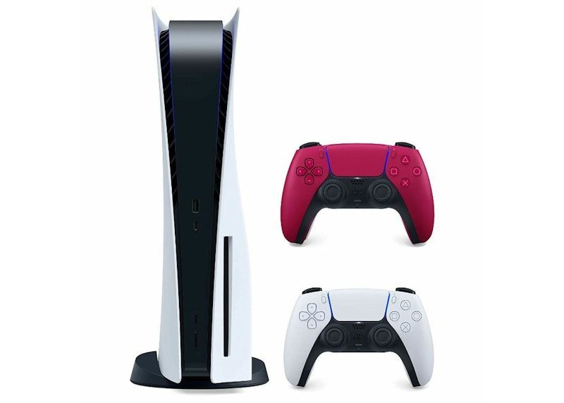 Sony-Playstation-5-PS5-Disc-Console-with-Extra-DualSense-Wireless-Controller-Bundle-3005718-3006393-Cosmic-Red Sony Sony Playstation 5 PS5 Disc Console with Extra DualSense Wireless Controller Bundle (US Plug) 3005718-3006393/3006634