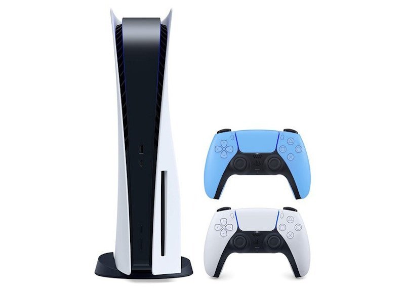 Sony-Playstation-5-PS5-Disc-Console-with-Extra-DualSense-Wireless-Controller-Bundle-3005718-3006394-Starlight-Blue Sony Sony Playstation 5 PS5 Disc Console with Extra DualSense Wireless Controller Bundle (US Plug) 3005718-3006394/3006634