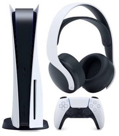 Sony Playstation 5 PS5 Disc Console with PULSE 3D Wireless Gaming Headset 3005718-3005688/3006634