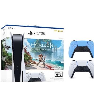 Sony Playstation 5 PS5 Horizon Forbidden West Blu-Ray Console with Extra DualSense Wireless Controller Bundle (US Plug) 1000032115/1000032000-3006394