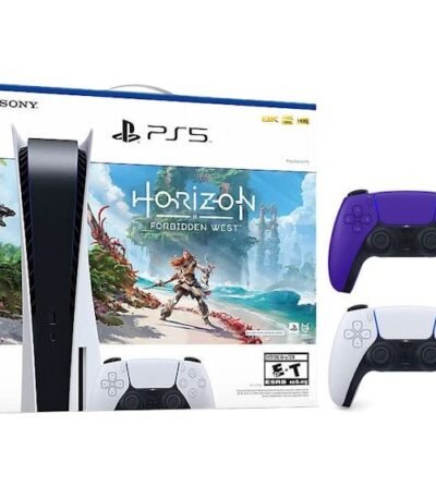 Sony Playstation 5 PS5 Horizon Forbidden West Blu-Ray Console with Extra DualSense Wireless Controller Bundle (US Plug) 1000032115/1000032000-3006396