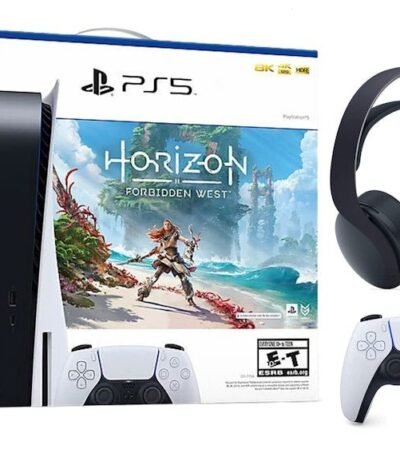 Sony Playstation 5 PS5 Horizon Forbidden West Blu-Ray Console with PULSE 3D Wireless Gaming Headset 1000032115/1000032000-3006397
