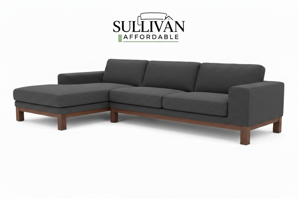 L-Shaped Sectional Sofa with Sullivan Affordable logo