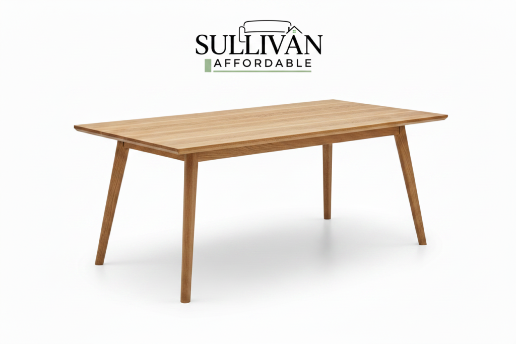 Rectangular Wooden Dining Table with Sullivan Affordable logo