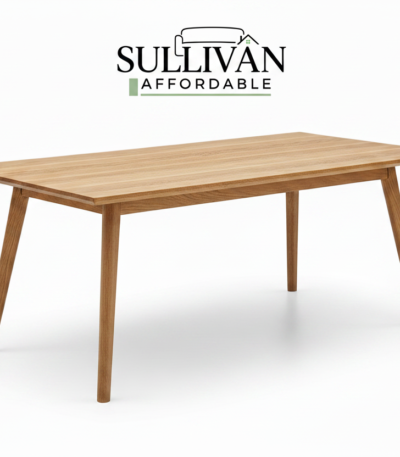 Rectangular Wooden Dining Table with Sullivan Affordable logo